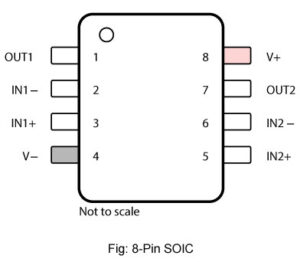 LM358BIDR OpAmp by Texas Instruments pinout